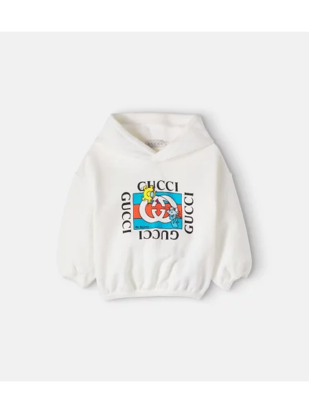 Gyerek kapucnis melegítő felső Gucci fehér