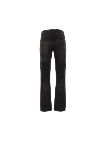 Jeansy straight leg 7 For All Mankind czarne