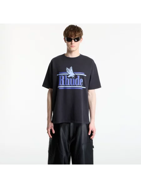 RHUDE Rossa tricou din bărbătesc negru