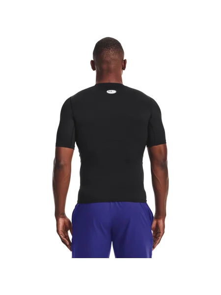 Tricou Under Armour Hg Armour Comp SS Black/ White M alb