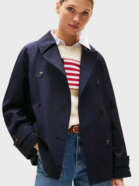 Тренч Tommy Hilfiger синій