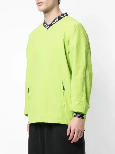 Bluza Palace z dekoltem w serek zielona