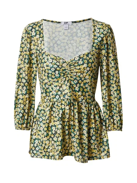Dorothy Perkins Tricou galben / verde alb