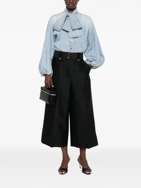 Decupat pantaloni culottes Zimmermann negru