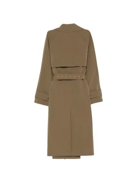 Cu centură trenci Michael Kors cu două rânduri de nasturi verde
