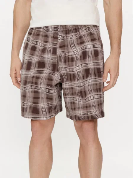 Adidas Pantaloni scurți sport Reveal Allover Print maro