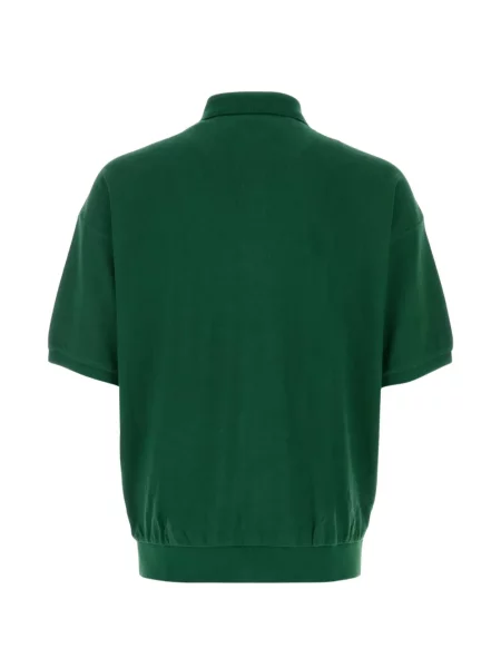 Pulover Polo Ralph Lauren clasic din țesătură twill cu autograf verde
