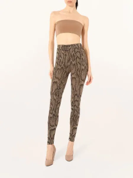 Wolford Legíny Shimmering Python desert python