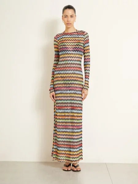 Missoni Sukienka Plażowa Z Brokatową Przędzą schwarz czarna