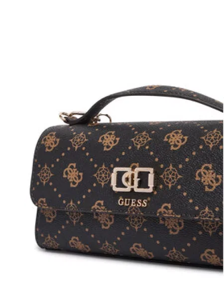Torbica Guess Emelie Logo Tamno smeđa