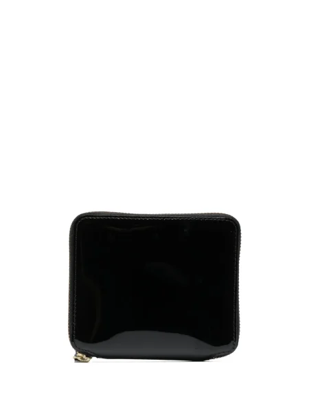 Portofel Comme Des Garçons din piele cu imagine negru
