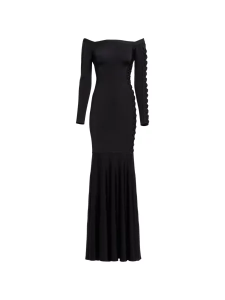 Rochie maxi Elie Saab cu funde negru