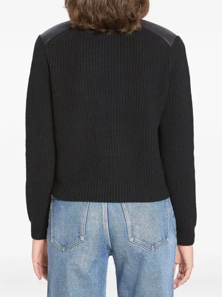 Geacă cu puf Moncler de lână negru