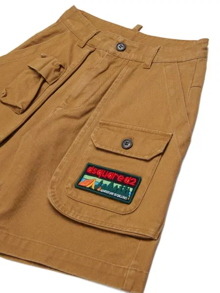 Szorty dziecięce Dsquared2 brązowe