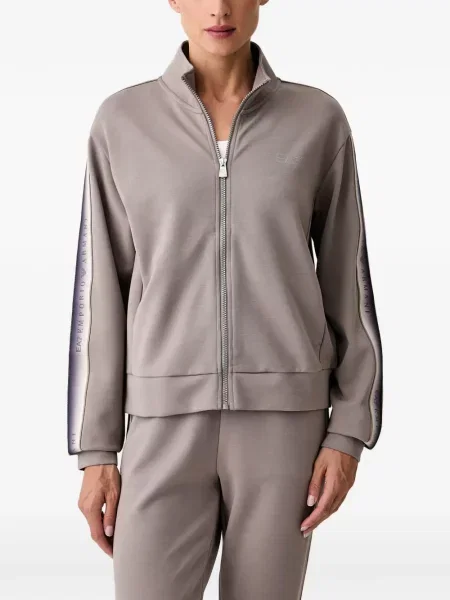 Pantaloni Ea7 Emporio Armani cu imagine alergare gri