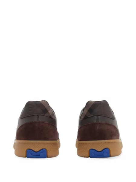 Szarvasbőr kockás sneaker Burberry barna