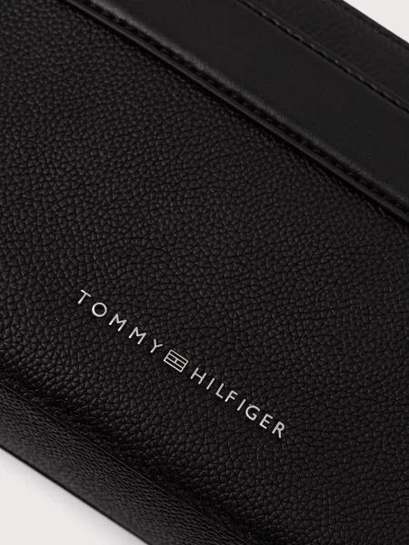 Tommy Hilfiger чанта през рамо мъжка от кожа черно