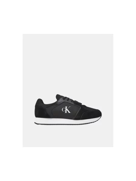 Krajkové retro tenisky Calvin Klein Jeans černé
