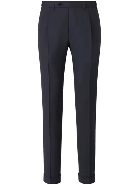 Pantaloni Canali de lână albastru