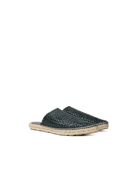 Klapki Bottega Veneta zielone