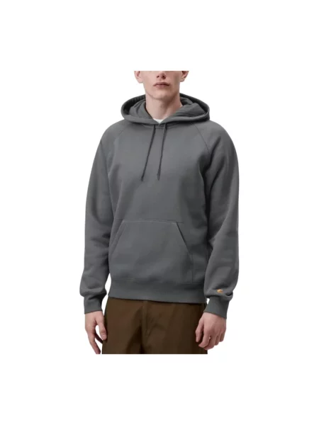 Bluza z kapturem Carhartt Wip z kapturem szara
