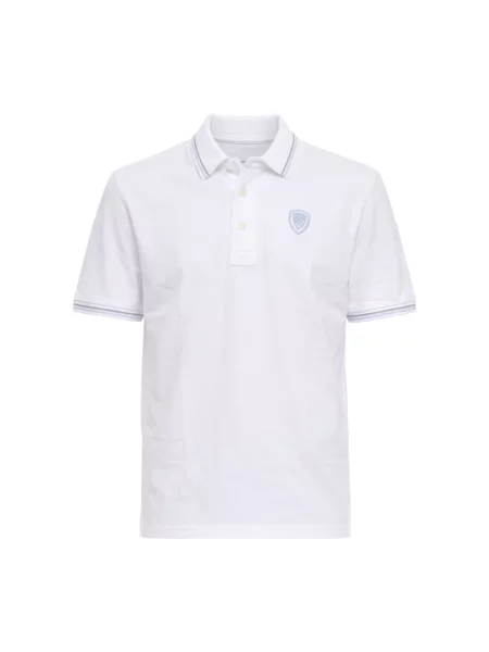 Koszulka polo Blauer biała
