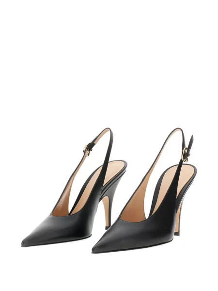 Pantofi cu toc Gianvito Rossi cu cataramă negru