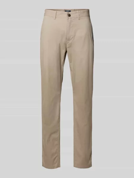 Spodnie materiałowe o kroju slim fit z z tyłu Mcneal beżowe