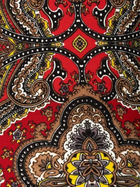 Top Alice + Olivia cu imagine cu model paisley roșu