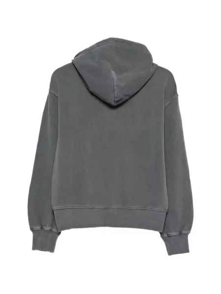 Суичър с качулка Carhartt Wip с автограф сиво