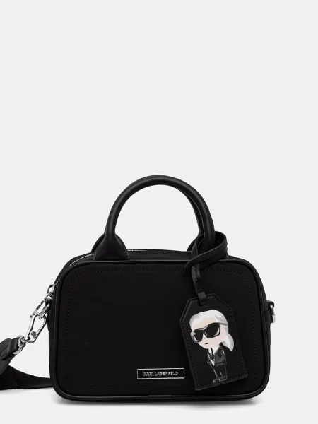 Karl Lagerfeld geantă crossbody pentru femei IKON negru