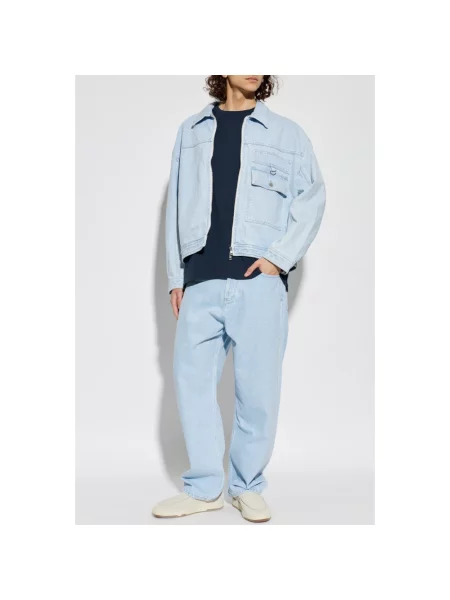 Maison Kitsuné kurtka jeansowa niebieska
