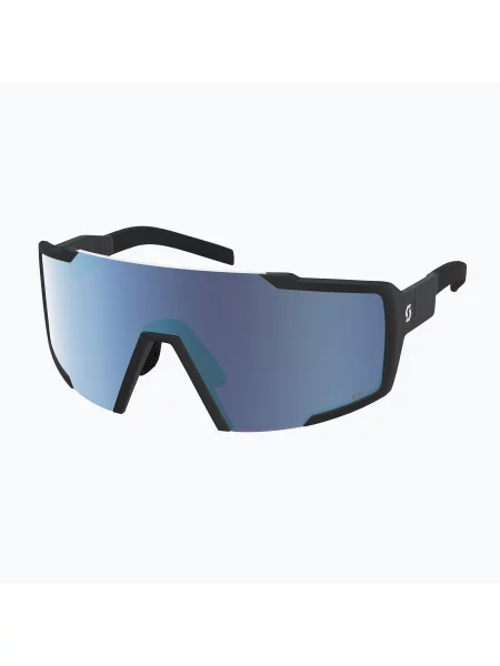 Слънчеви очила SCOTT Shield black/amp beryl blue chrome черно
