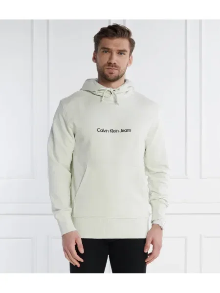 Calvin Klein Jeans Hanorac SQUARE FREQUENCY LOGO verde