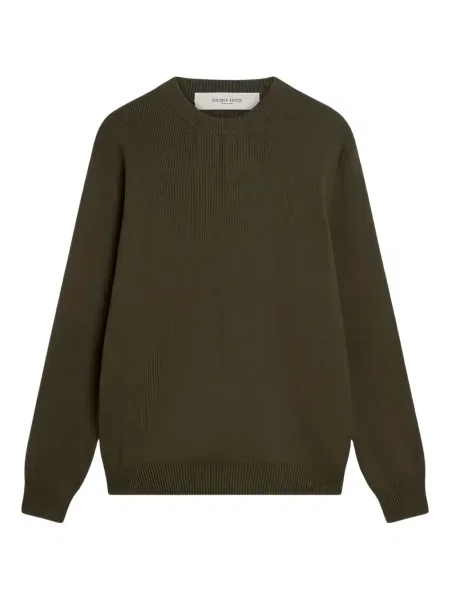 Pulover Golden Goose cu decolteu rotund verde