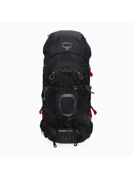 Rucsac de drumeție pentru bărbați Osprey Aether Plus 60 l negru