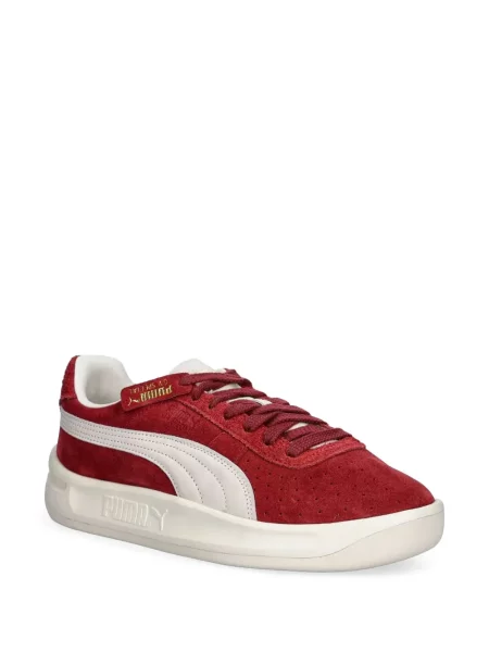 Sneakerși Puma Suede din piele de căprioară roșu