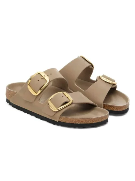 Klapki Birkenstock brązowe