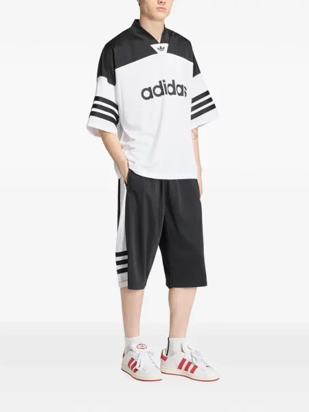 Fotbal geacă Adidas din jerseu alb