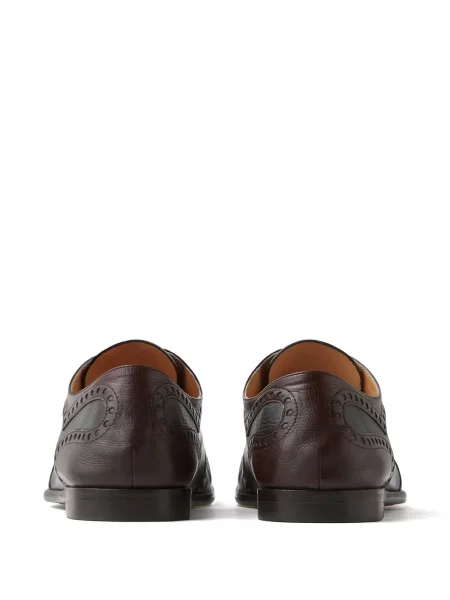 Pantofi derby Versace din piele maro