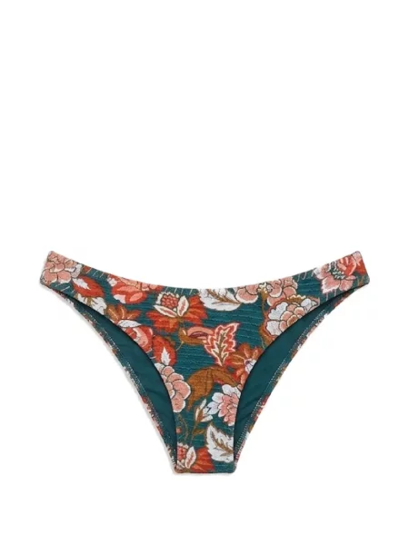 Bikini Del Maar cu model floral cu imagine verde