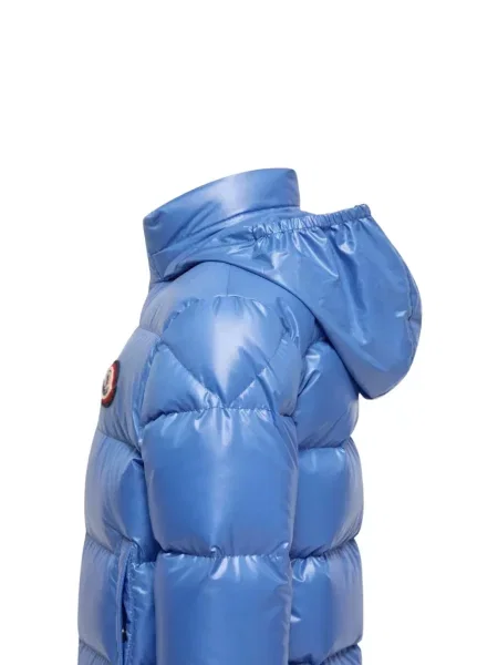 Kurtka dziecięca Moncler Enfant niebieska