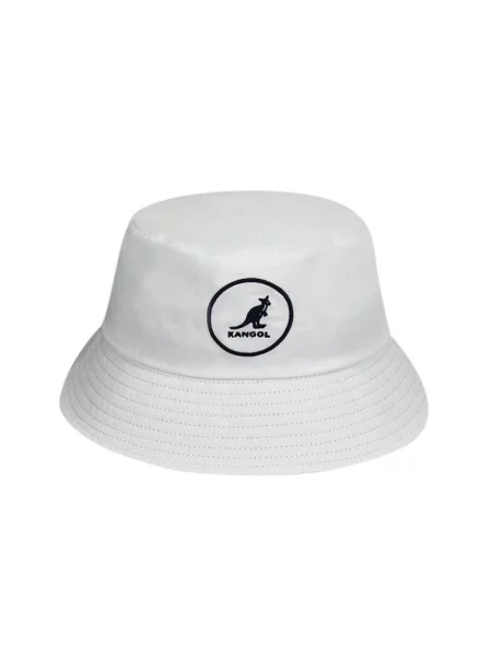 Kangol Cotton Bucket kapelusz biały