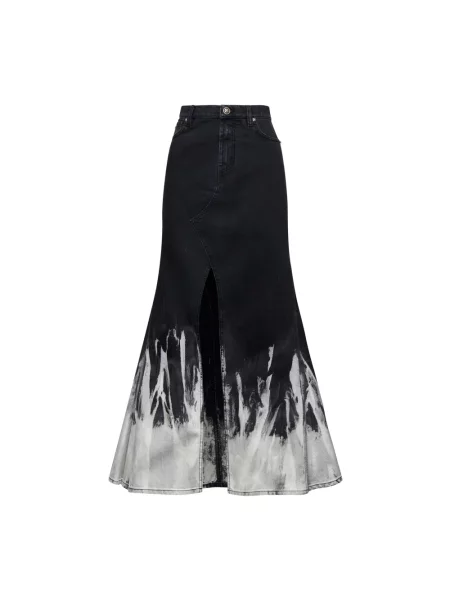 Spódnica maxi John Richmond z rozcieciem czarna