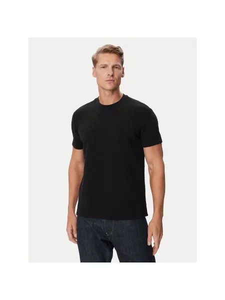 Guess T-Shirt Regular Fit μαύρο