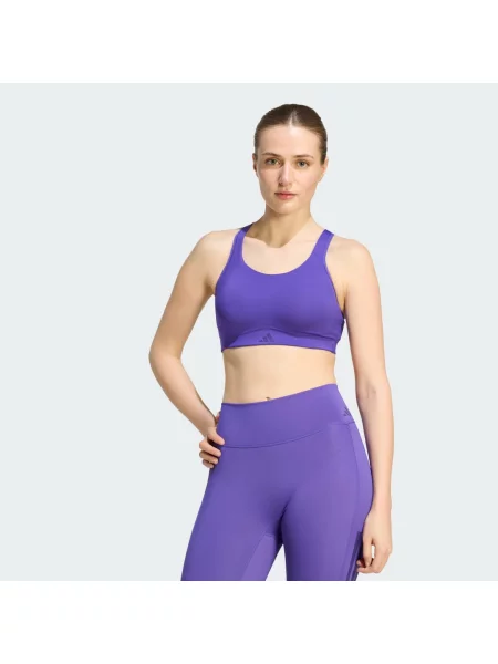 Biustonosz Optime Workout High Support fioletowy