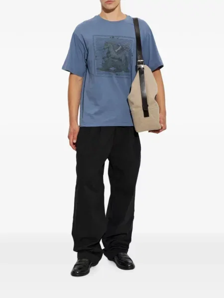 Tricou Etro cu imagine albastru