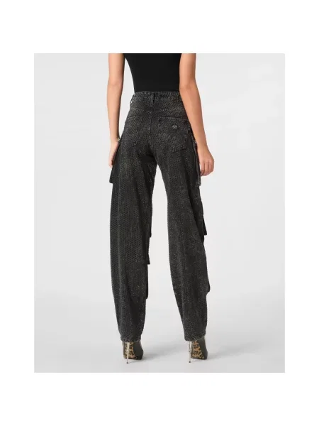 Spodnie cargo Philipp Plein czarne