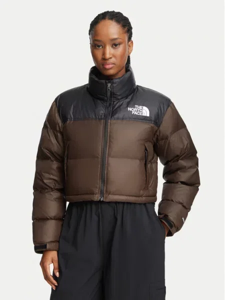 The North Face Kurtka puchowa Nuptse ciemny brązowy