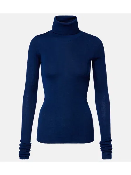 Heláncă The Frankie Shop de lână albastru